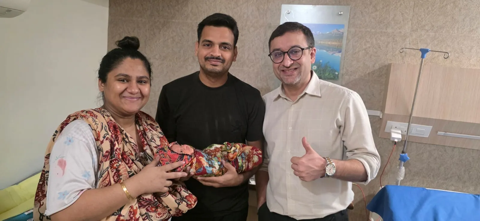Dr Ankesh with family and newborn baby in Andheri west Dr Ankesh with family and newborn baby in Andheri west