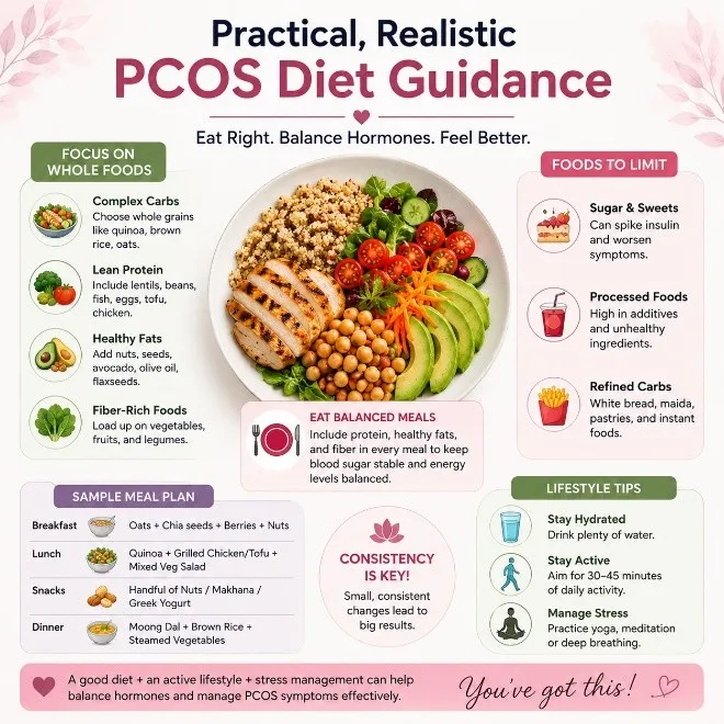 Practical, Realistic PCOS Diet Guidance Practical, Realistic PCOS Diet Guidance